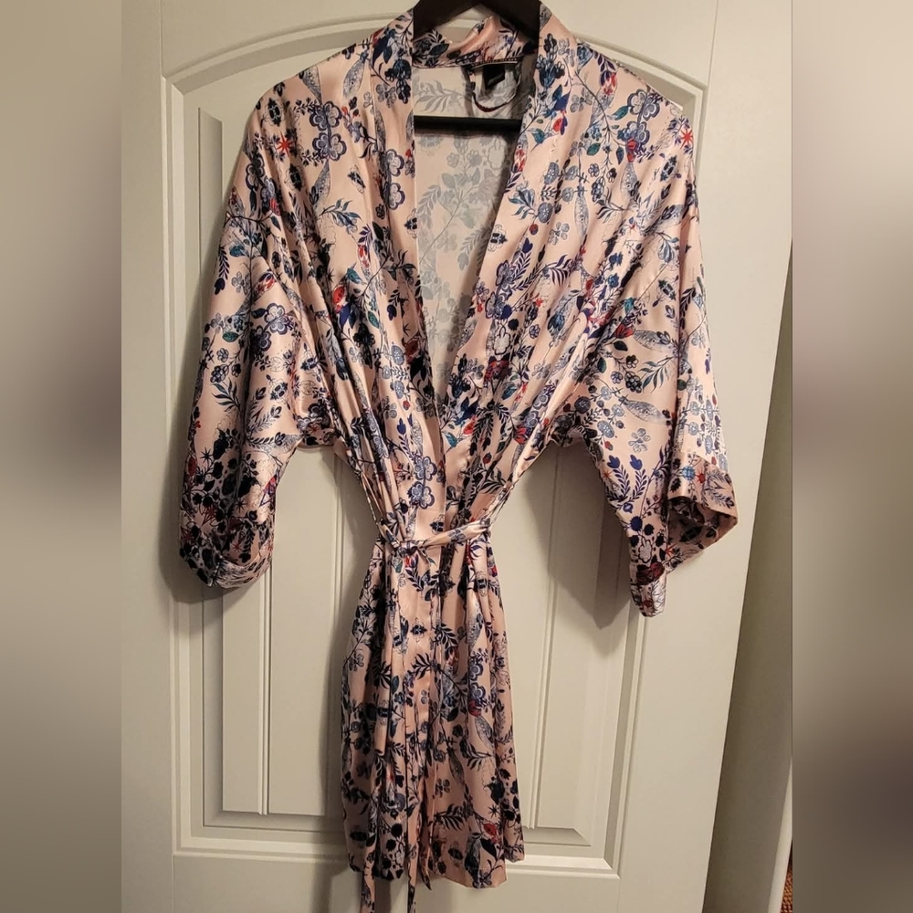 Floral Kimono Robe - Pink